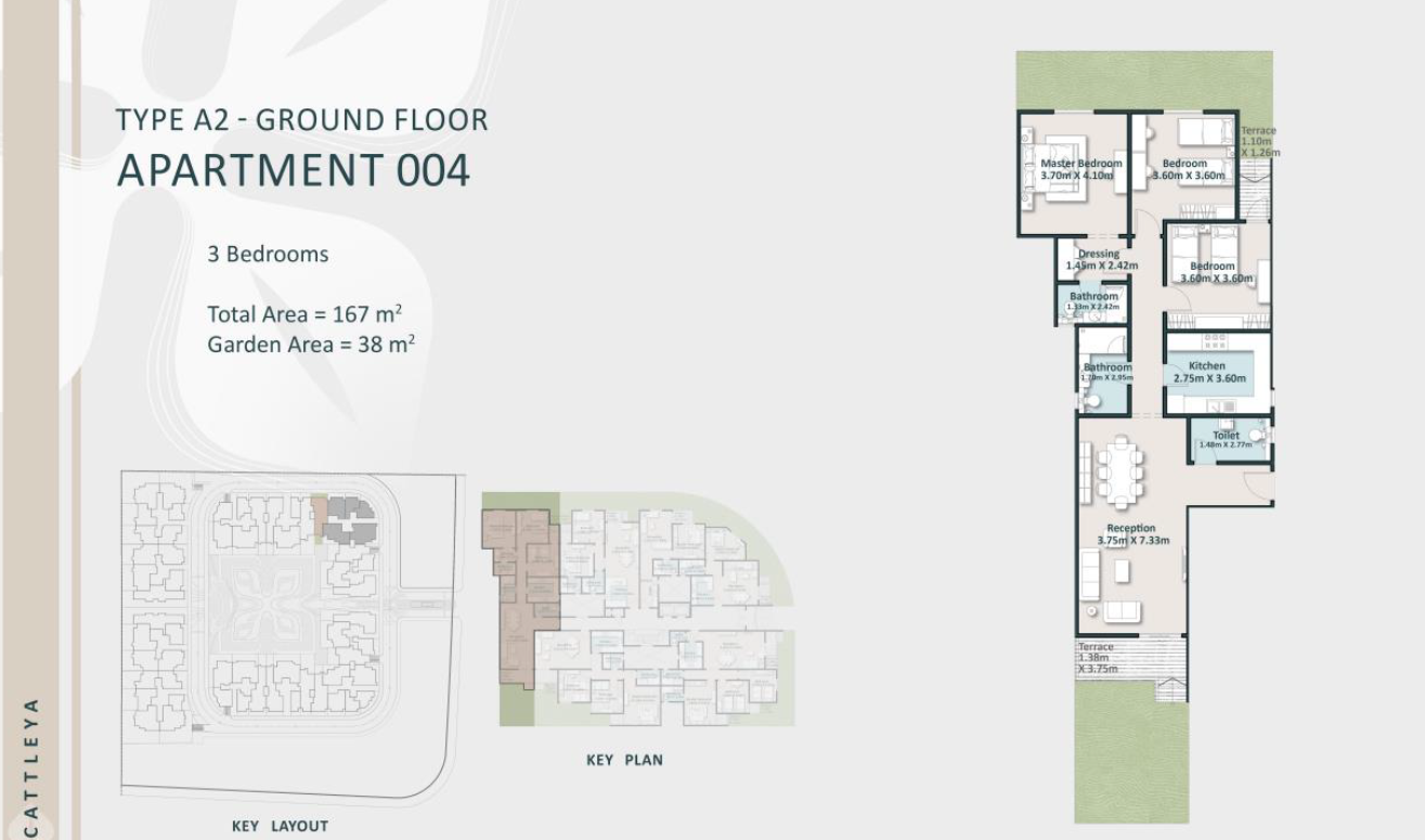 Floor Plan - كمبوند كتاليا القاهرة الجديدة ارابكو للتطوير العقاري - Cattleya New Cairo Compound