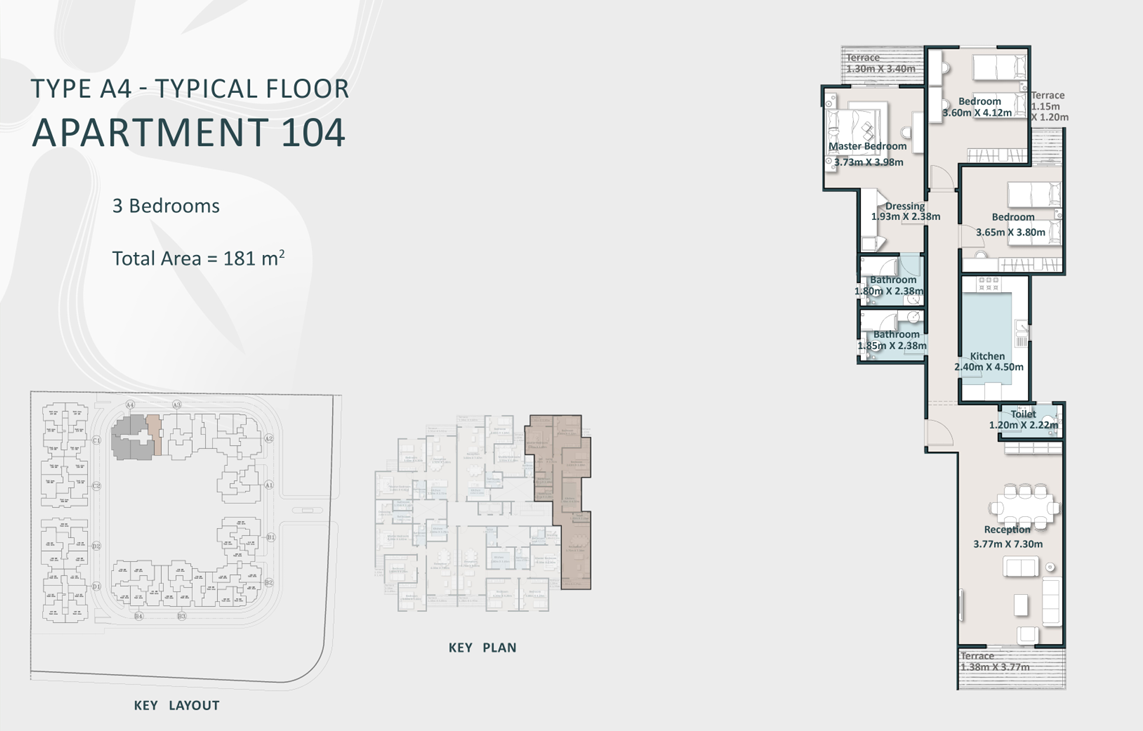 Floor Plan - كمبوند كتاليا القاهرة الجديدة ارابكو للتطوير العقاري - Cattleya New Cairo Compound