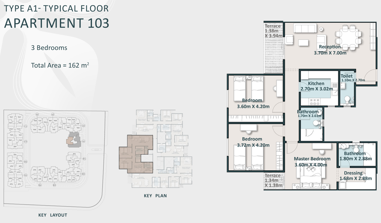 Floor Plan - كمبوند كتاليا القاهرة الجديدة ارابكو للتطوير العقاري - Cattleya New Cairo Compound
