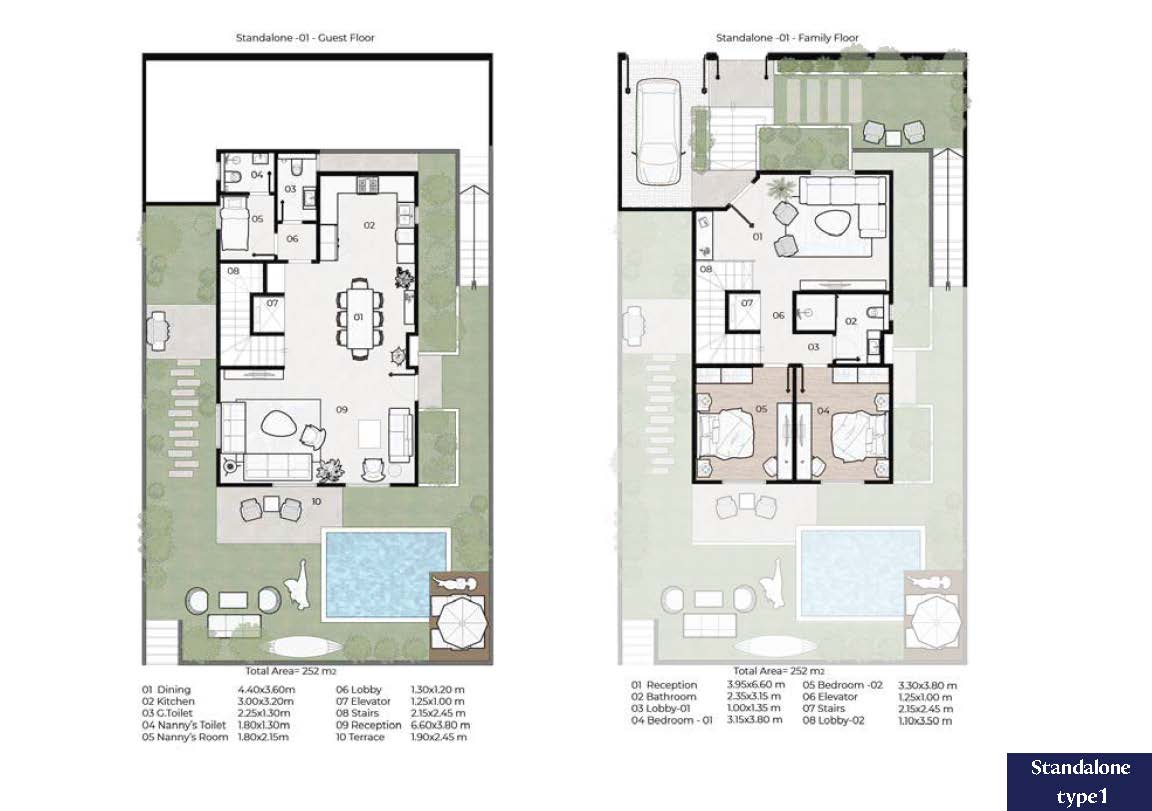 Plan 1 - Zayard Elite New Zayed Compound Palmier Developments