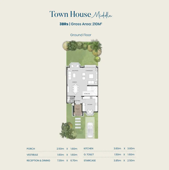 Townhouse - River Park New Zayed Compound West Way Real Estate