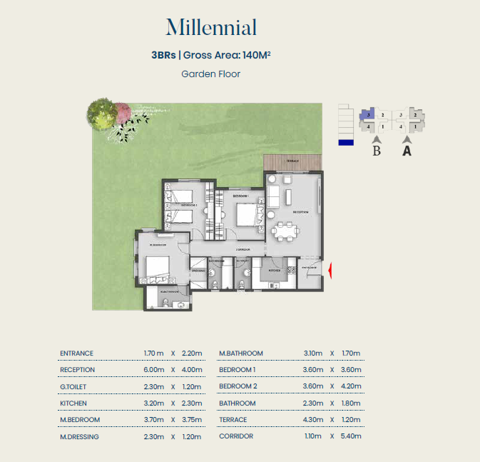 Floor Plan - كمبوند اليفا ماونتن فيو المستقبل سيتي - Aliva Mountain View Mostakbal City Compound