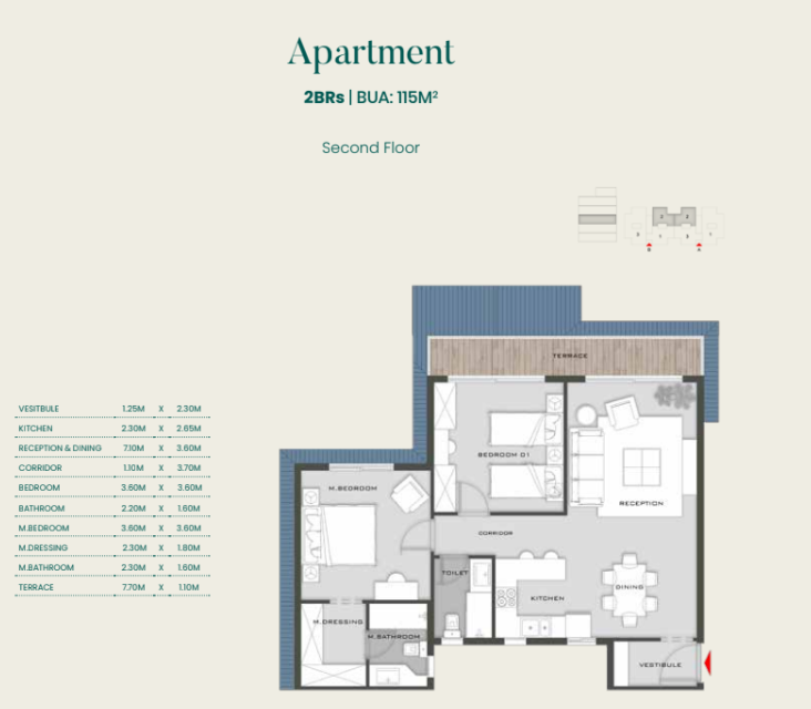 Floor Plan - كمبوند اليفا ماونتن فيو المستقبل سيتي - Aliva Mountain View Mostakbal City Compound