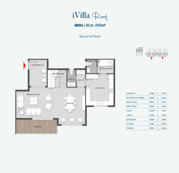 Floor Plan - كمبوند اليفا ماونتن فيو المستقبل سيتي - Aliva Mountain View Mostakbal City Compound