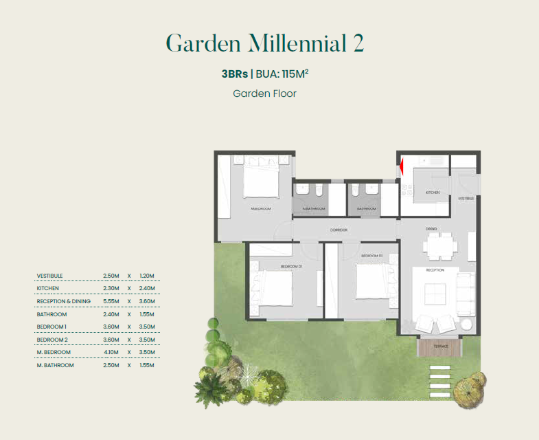 Floor Plan - كمبوند اليفا ماونتن فيو المستقبل سيتي - Aliva Mountain View Mostakbal City Compound