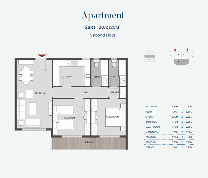Floor Plan - كمبوند اليفا ماونتن فيو المستقبل سيتي - Aliva Mountain View Mostakbal City Compound