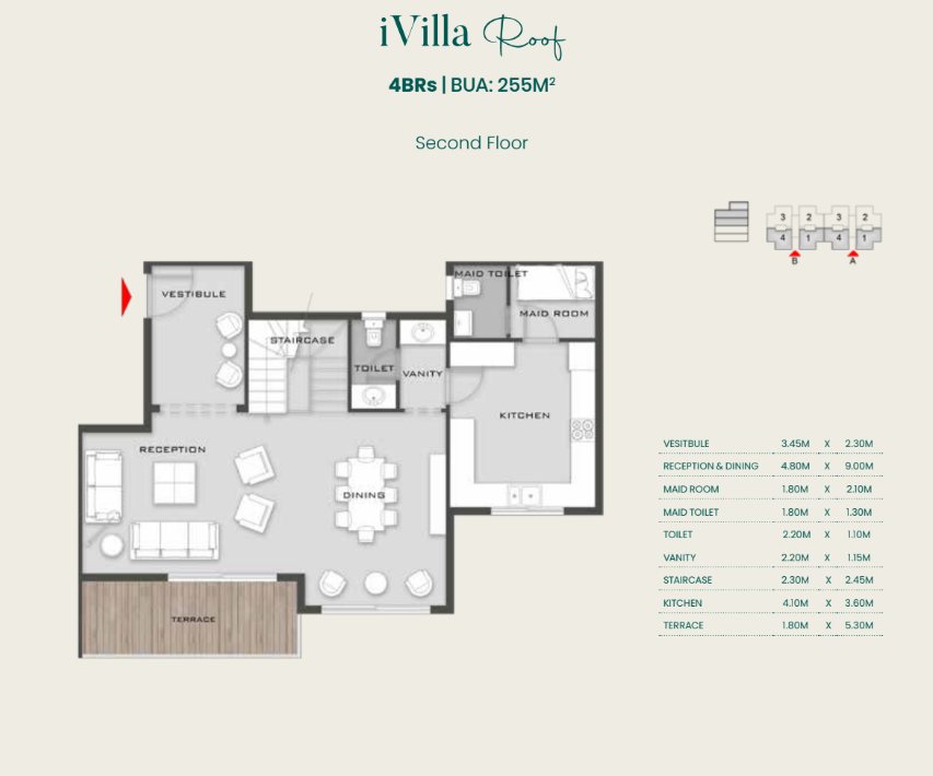 Floor Plan - كمبوند اليفا ماونتن فيو المستقبل سيتي - Aliva Mountain View Mostakbal City Compound
