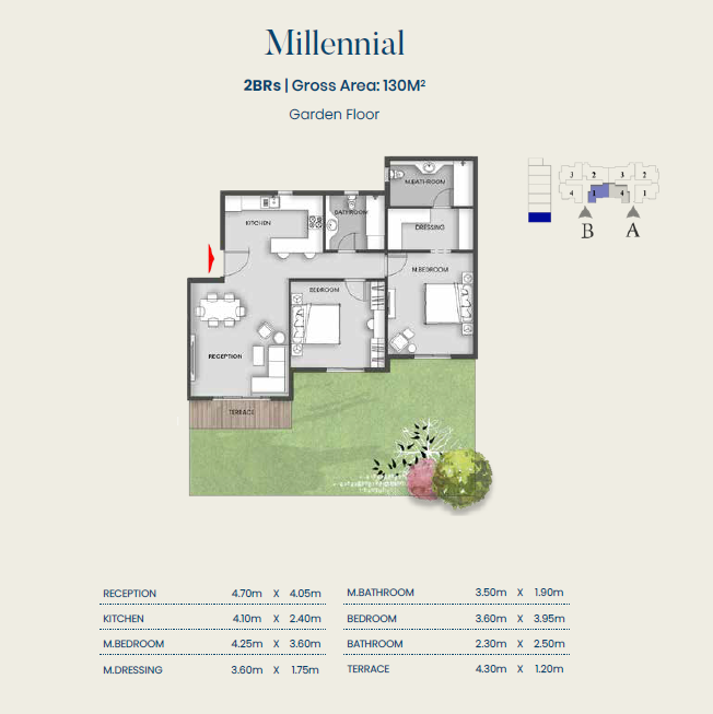 Floor Plan - كمبوند اليفا ماونتن فيو المستقبل سيتي - Aliva Mountain View Mostakbal City Compound