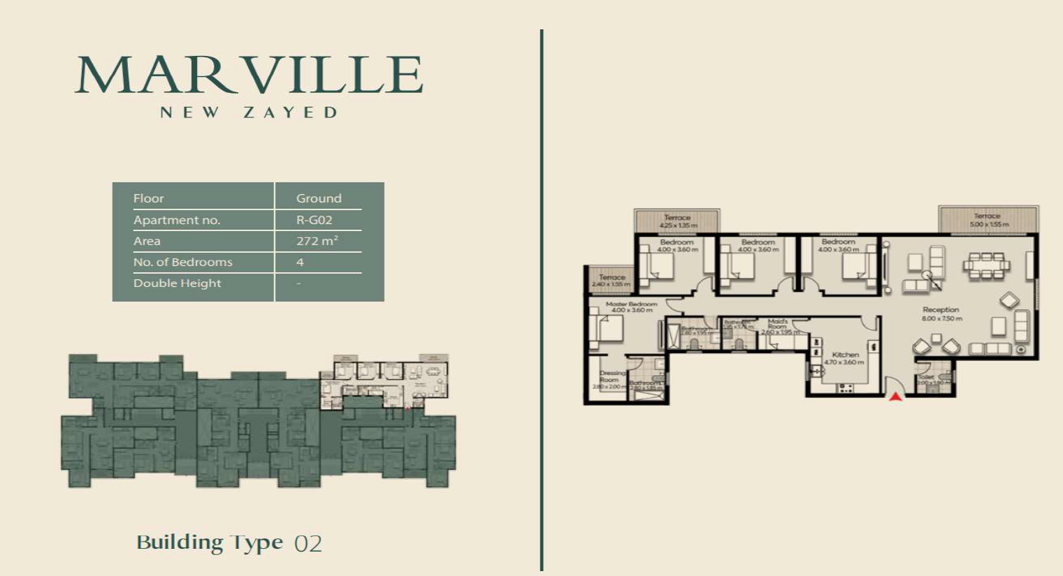 Floor Plan - كمبوند مارفيل نيو زايد المراسم للتطوير العقاري - Mar Ville New Zayed Compound