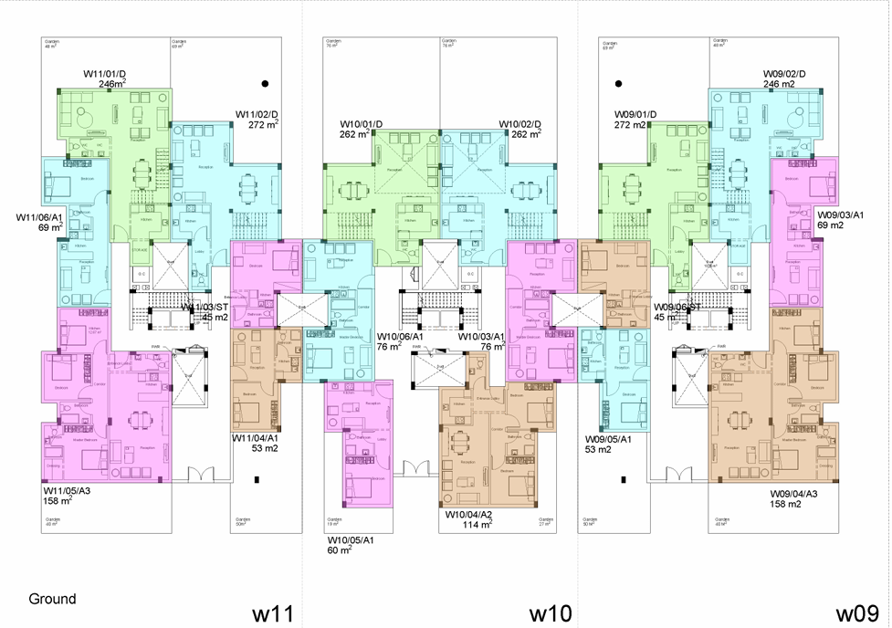 Floor Plan - White Residence New Cairo Compound Upwyde Real Estate