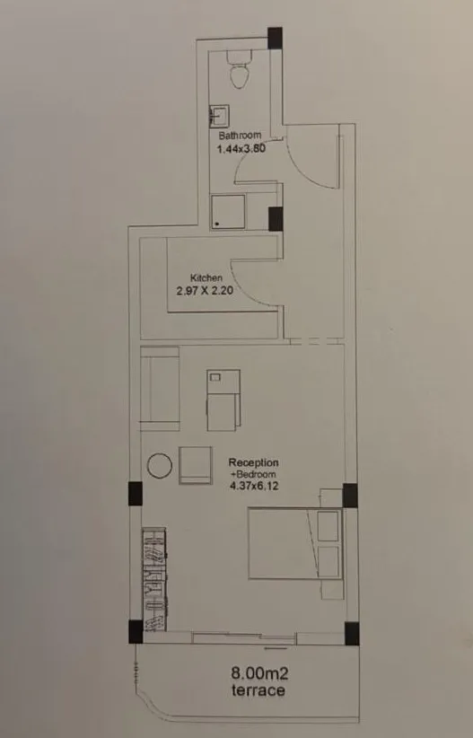 Studio - White Residence New Cairo Compound Upwyde Real Estate
