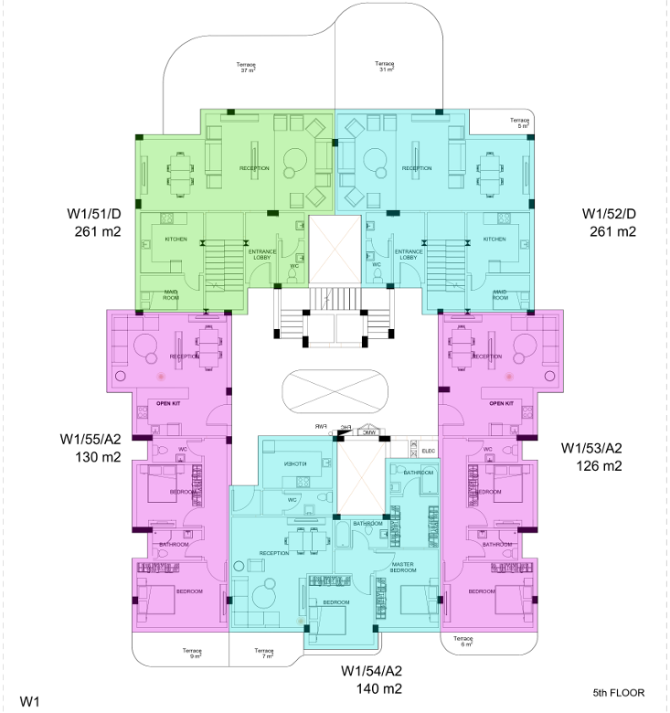 مخطط 29 - كمبوند وايت ريزيدنس التجمع الخامس اب وايد للتطوير العقاري - White Residence New Cairo Compound
