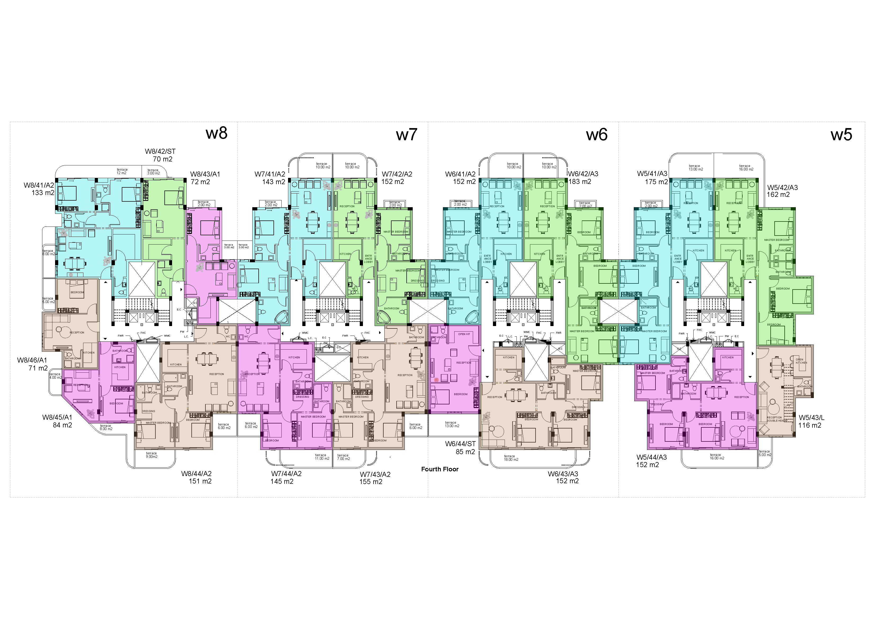 مخطط 26 - كمبوند وايت ريزيدنس التجمع الخامس اب وايد للتطوير العقاري - White Residence New Cairo Compound