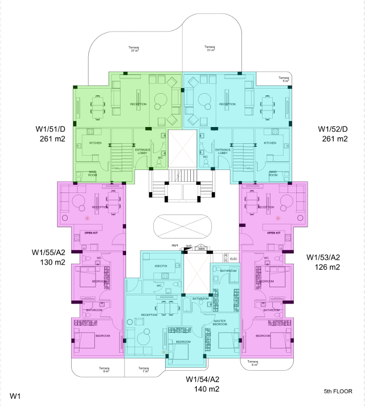 Floor Plan - White Residence New Cairo Compound Upwyde Real Estate