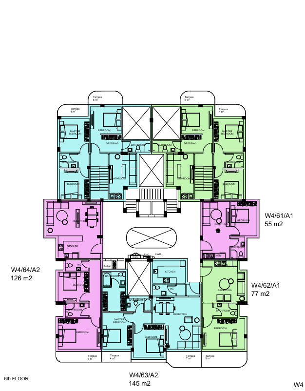Floor Plan - White Residence New Cairo Compound Upwyde Real Estate