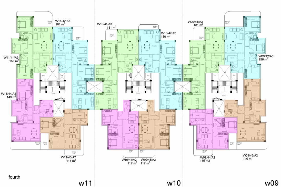 Floor Plan - White Residence New Cairo Compound Upwyde Real Estate