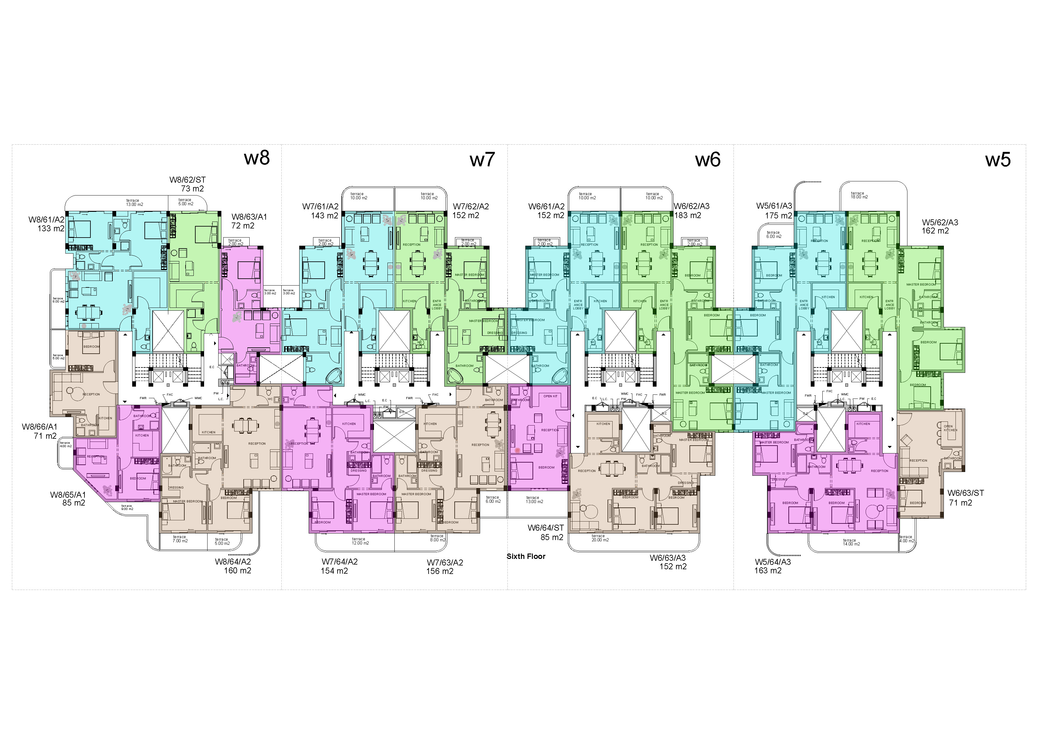 مخطط 25 - كمبوند وايت ريزيدنس التجمع الخامس اب وايد للتطوير العقاري - White Residence New Cairo Compound