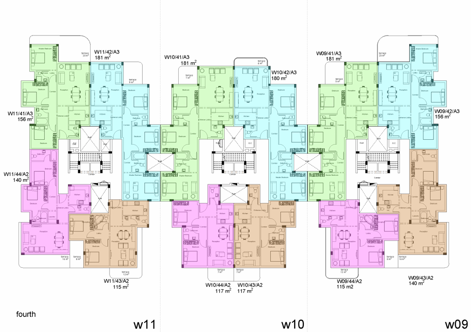 Floor Plan - White Residence New Cairo Compound Upwyde Real Estate