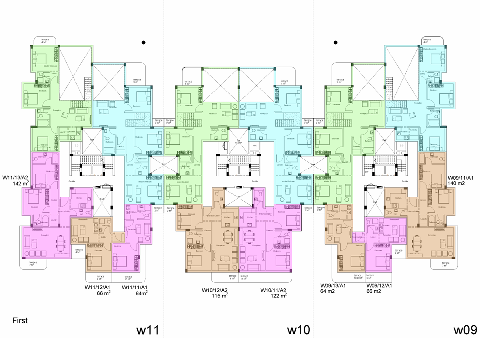 Floor Plan - White Residence New Cairo Compound Upwyde Real Estate