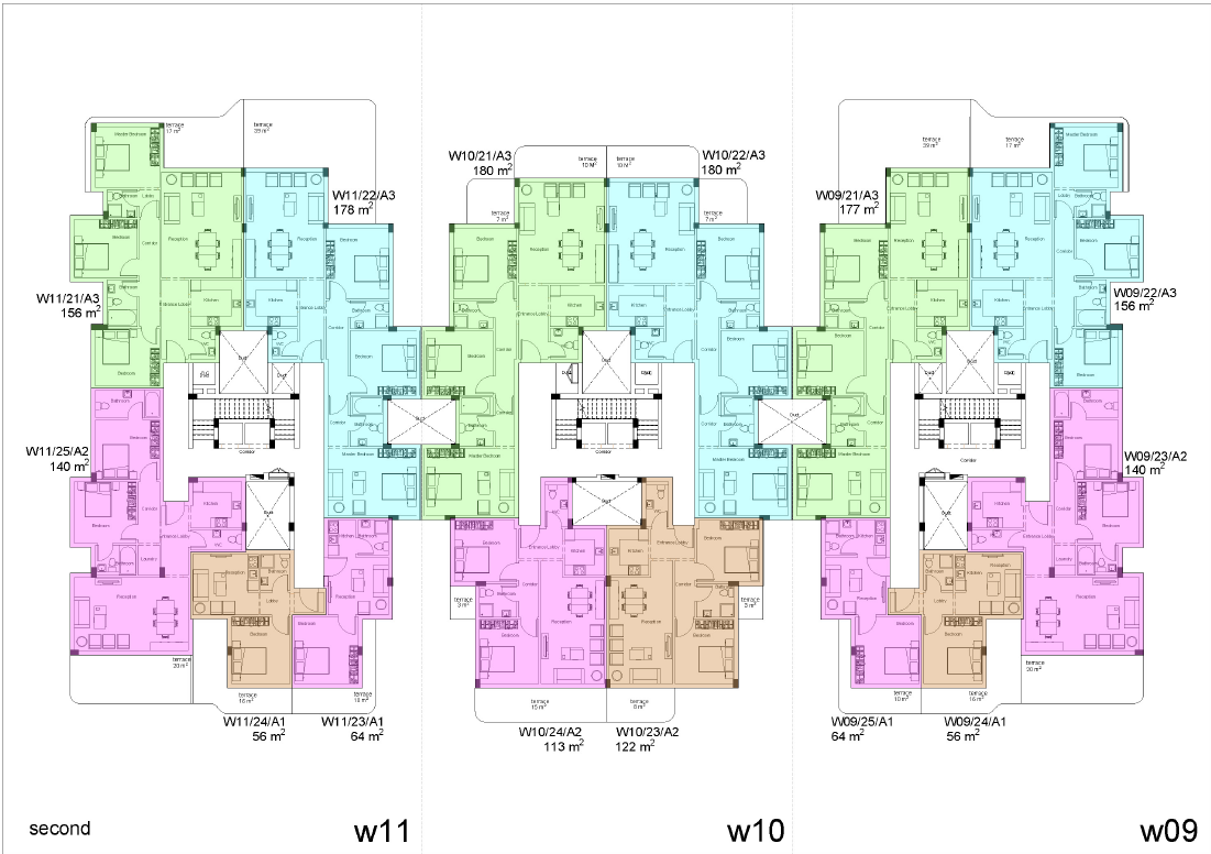 Floor Plan - White Residence New Cairo Compound Upwyde Real Estate