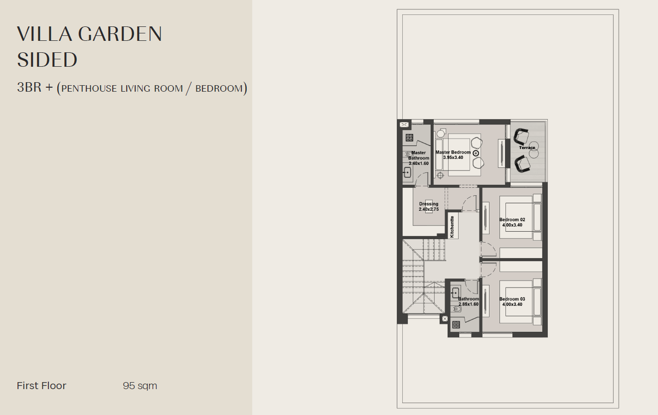 Floor Plan - كمبوند هيلز اوف وان نيو زايد بيبول اند بليسيز للتطوير العقاري - Hills Of One New Zayed Compound