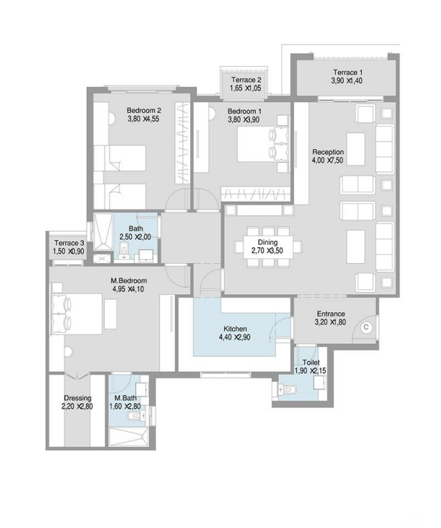 Floor Plan - ريجنتس سكوير