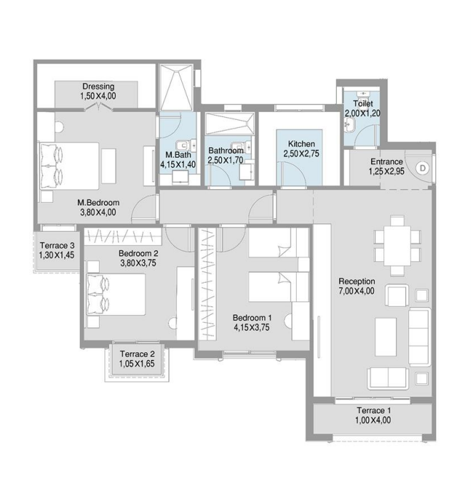 Floor Plan - ريجنتس سكوير