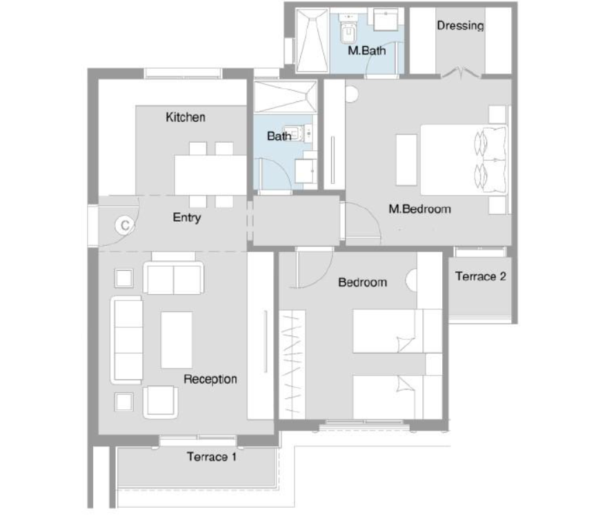 Floor Plan - ريجنتس سكوير