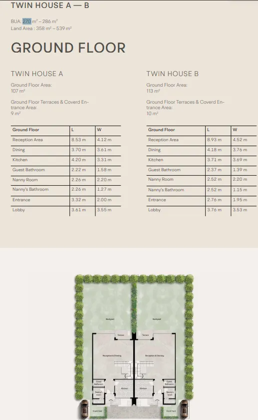 Twinhouse - V Levels Sheikh Zayed Compound Dunes Developments