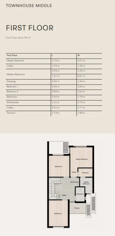 Townhouse - V Levels Sheikh Zayed Compound Dunes Developments