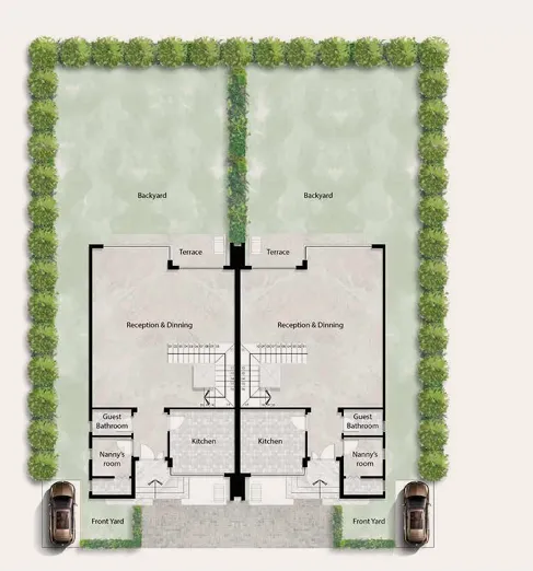 Twinhouse - V Levels Sheikh Zayed Compound Dunes Developments