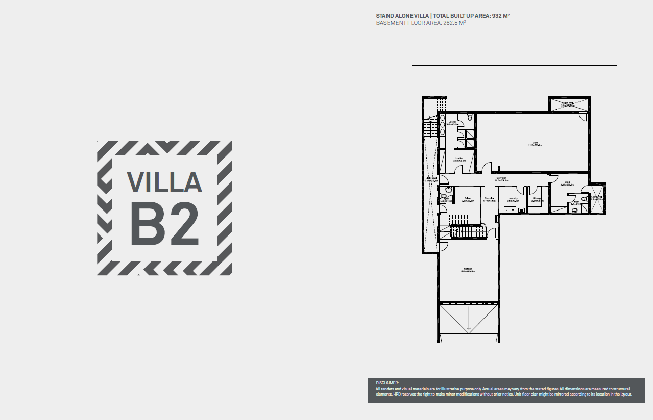 Floor Plan - Villas for sale in Hyde Park Fifth Settlement: Live the luxury in all its details!