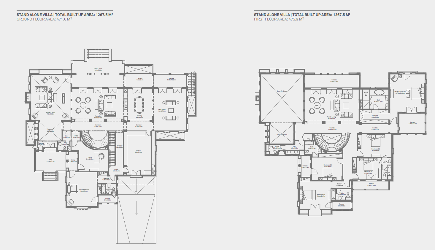 Floor Plan - Villas for sale in Hyde Park Fifth Settlement: Live the luxury in all its details!