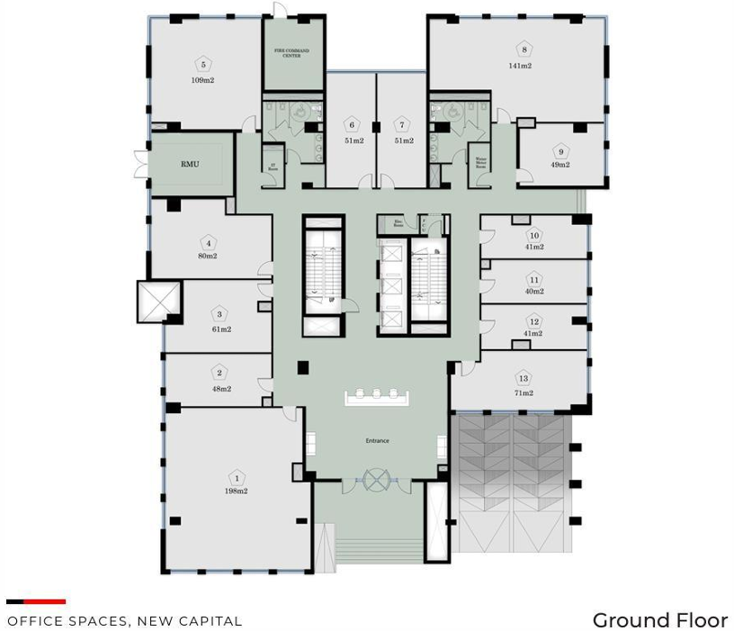 Floor Plan - Obex Business Hub New Capital Mall Jadeer Real Estate