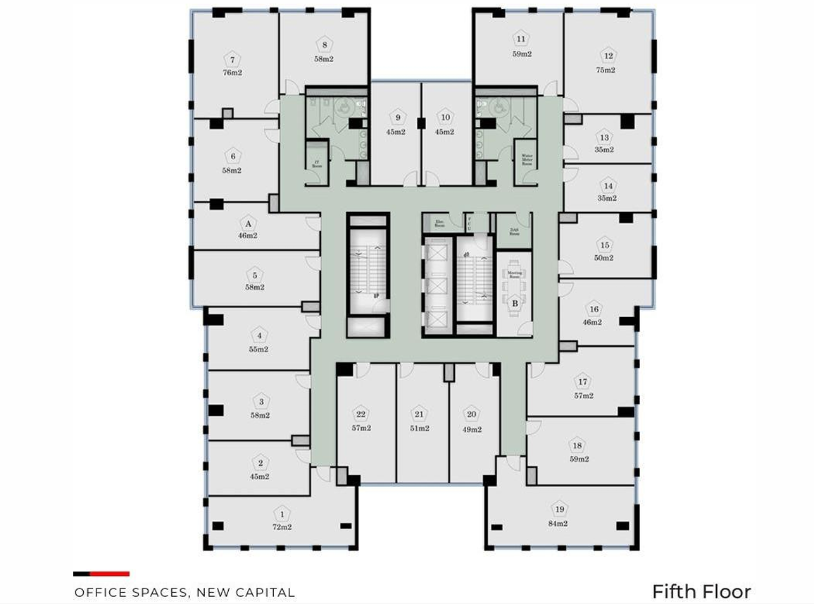 Floor Plan - Obex Business Hub New Capital Mall Jadeer Real Estate