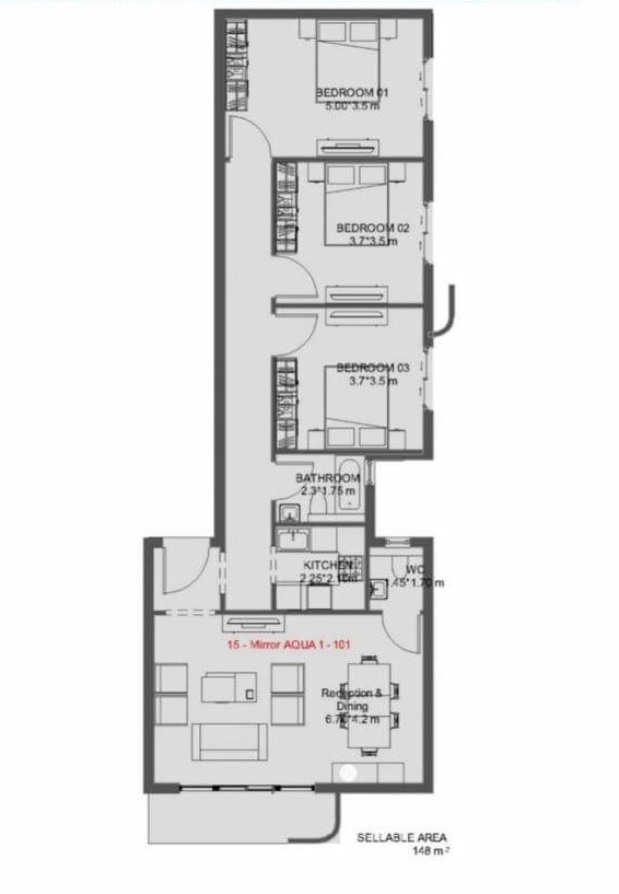 Floor Plan - Lumia Residence New Capital Compound Dubai Real Estate