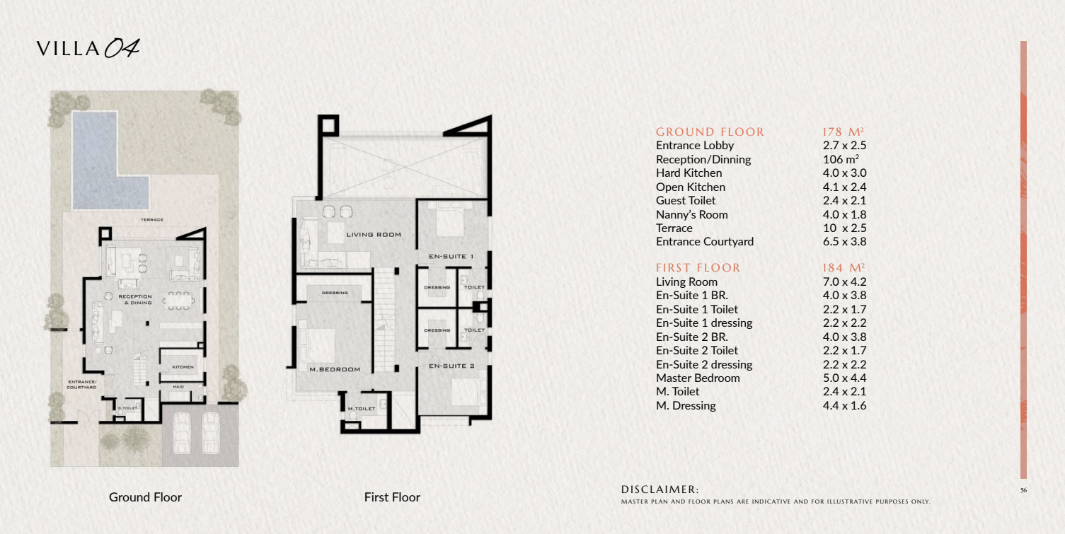 Floor Plan - كمبوند فاها زايد الجديدة الكارما للتطوير العقاري - Vaha New Zayed Compound
