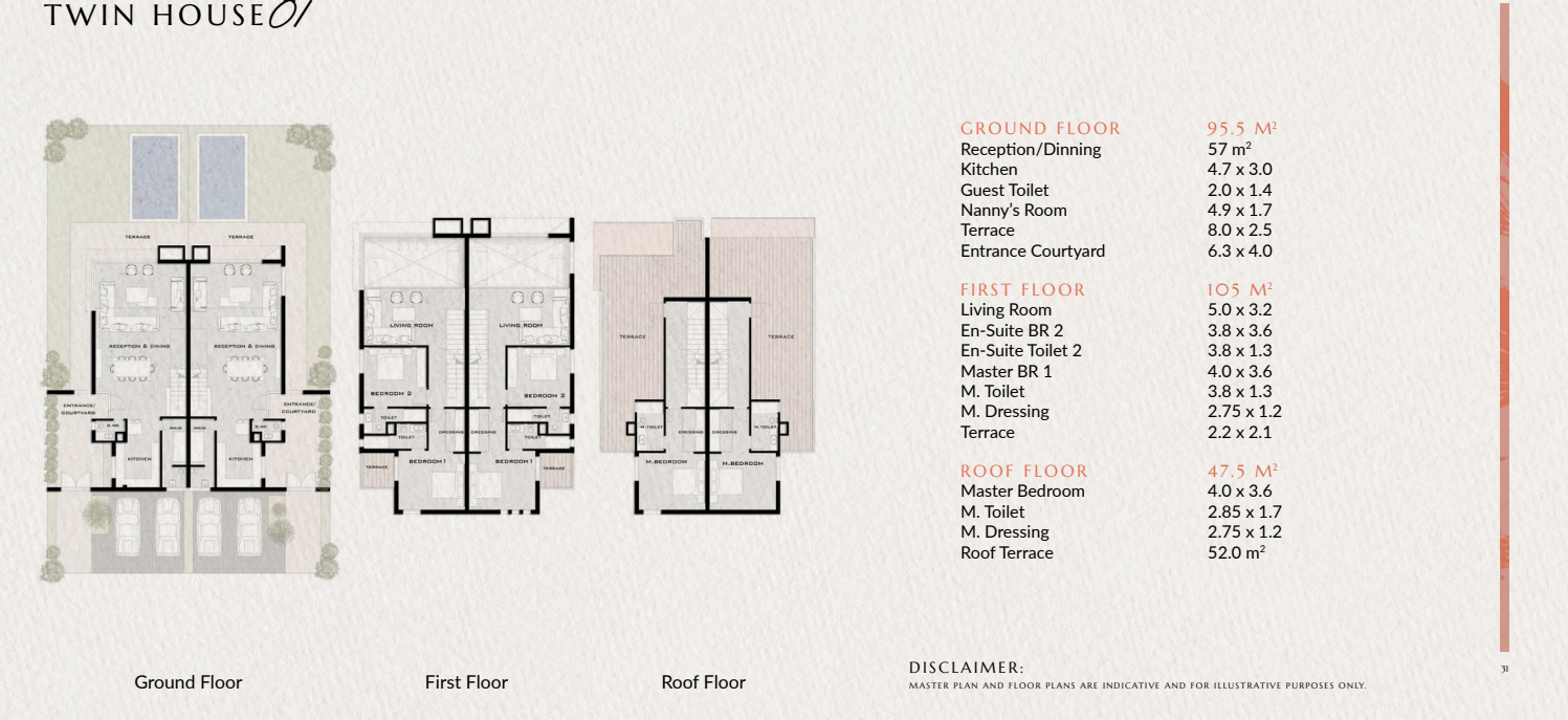 Floor Plan - كمبوند فاها زايد الجديدة الكارما للتطوير العقاري - Vaha New Zayed Compound