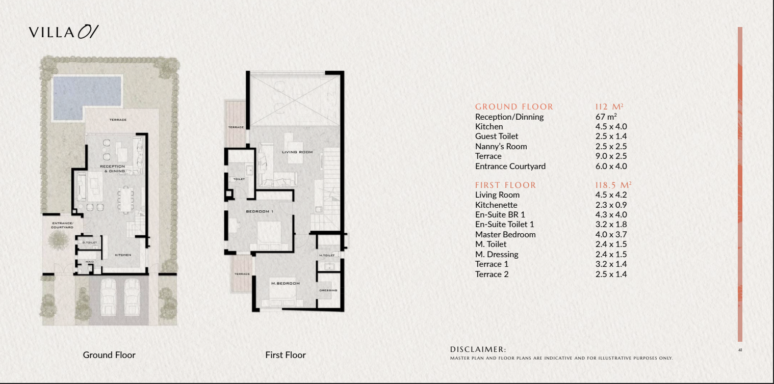 Floor Plan - Vaha New Zayed Compound Al Karma Real Estate