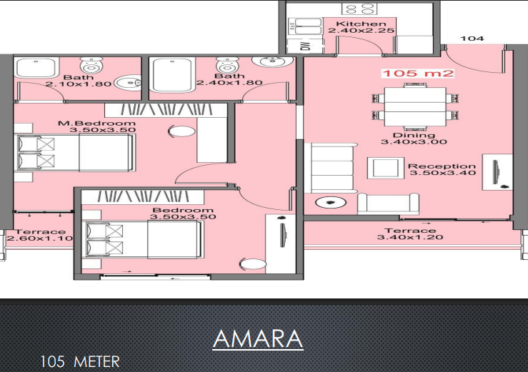 Floor Plan - Amara Residence New Cairo Compound New Plan Real Estate