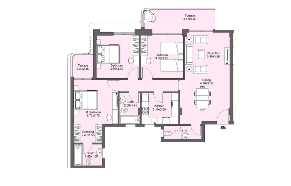 Floor Plan - Amara Residence New Cairo Compound New Plan Real Estate