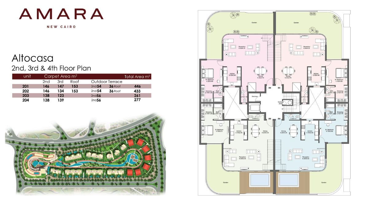 Floor Plan - Amara Residence New Cairo Compound New Plan Real Estate