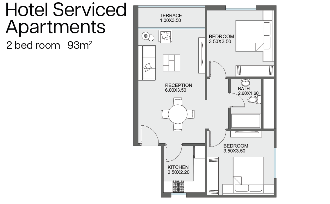 Floor Plan - كمبوند امارا ريزيدنس التجمع الخامس نيو بلان للتطوير العقاري - Amara Residence New Cairo Compound
