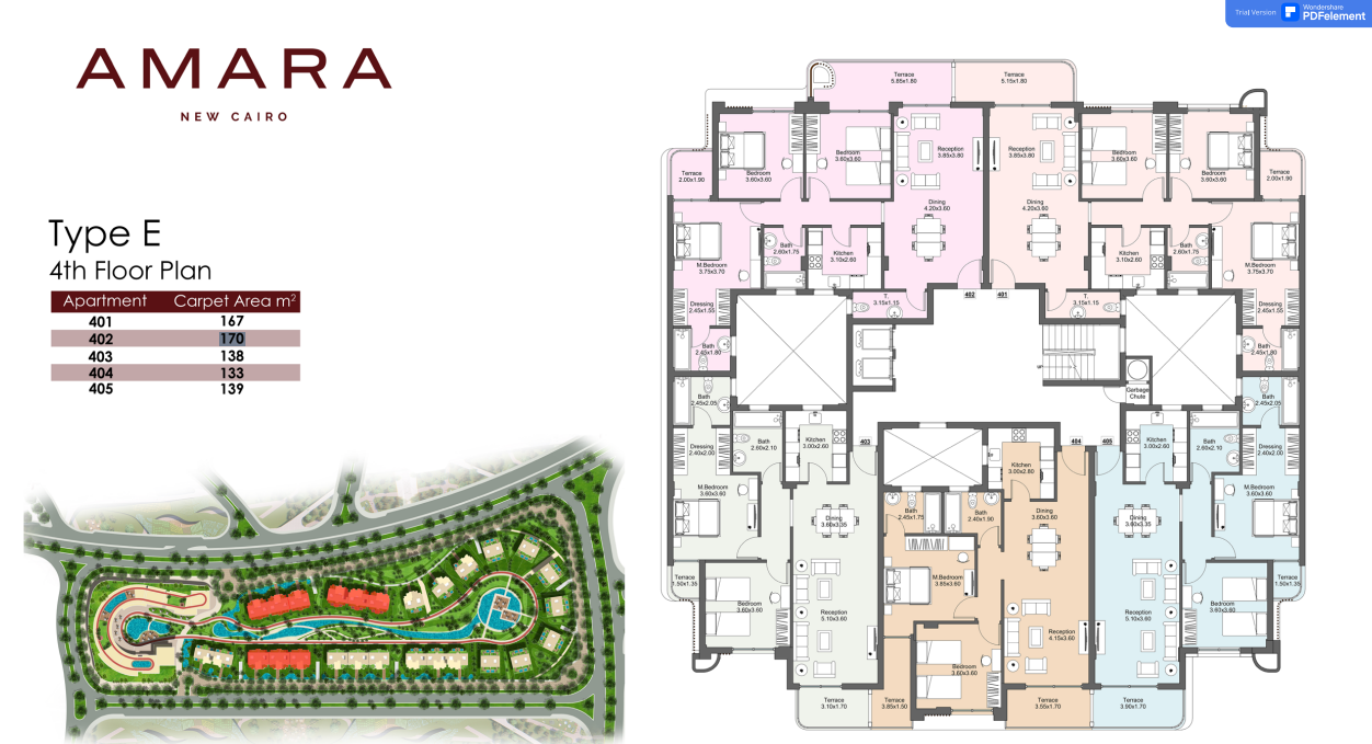 Floor Plan - Amara Residence New Cairo Compound New Plan Real Estate