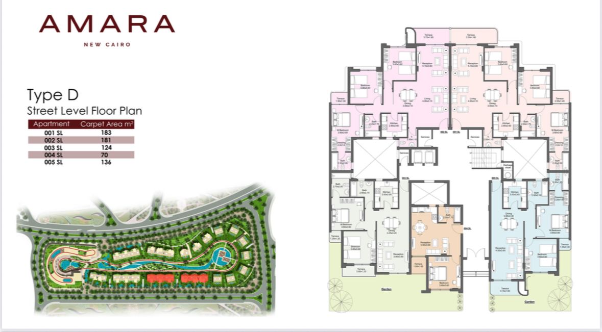 Floor Plan - كمبوند امارا ريزيدنس التجمع الخامس نيو بلان للتطوير العقاري - Amara Residence New Cairo Compound