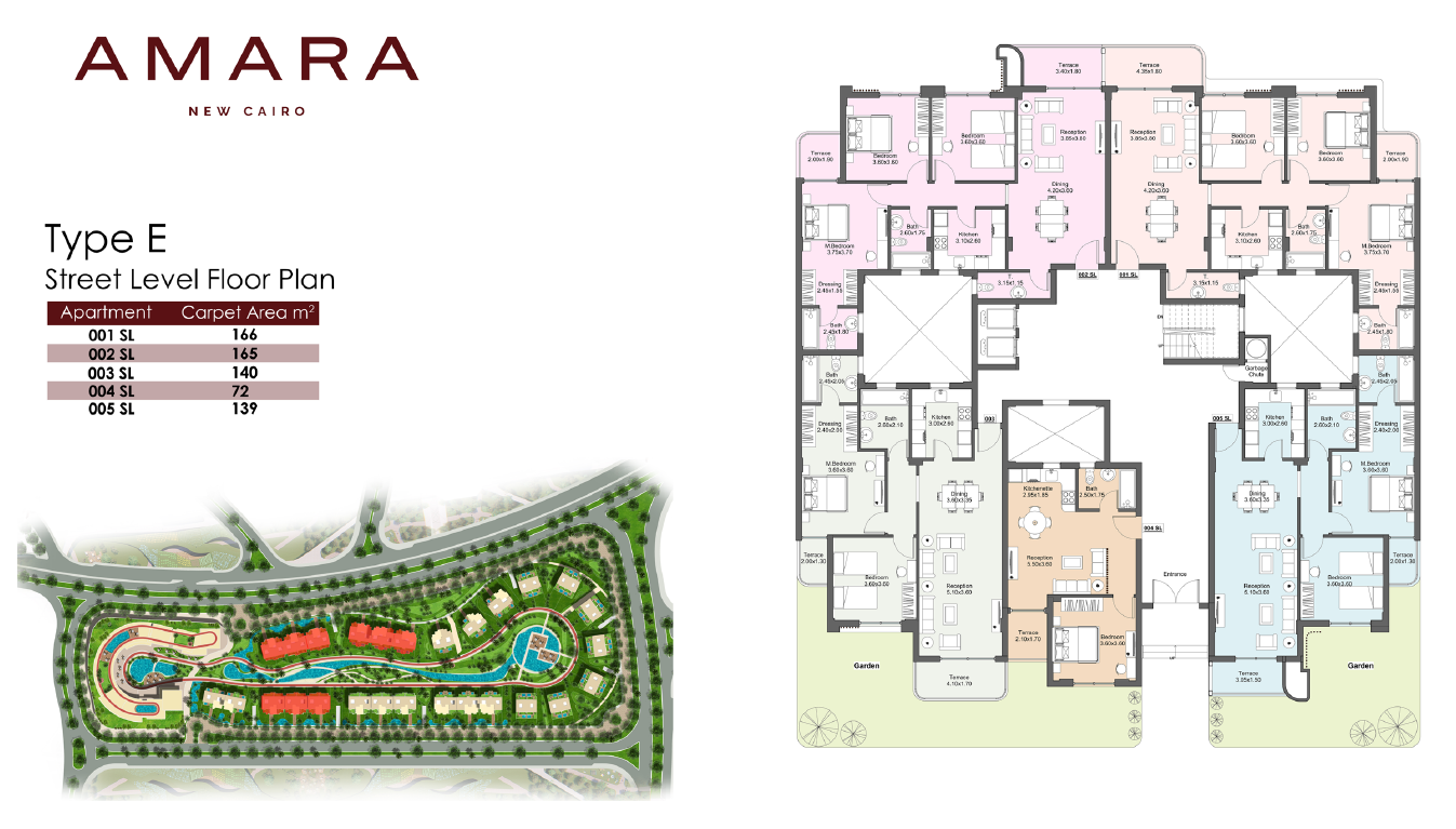 Floor Plan - كمبوند امارا ريزيدنس التجمع الخامس نيو بلان للتطوير العقاري - Amara Residence New Cairo Compound