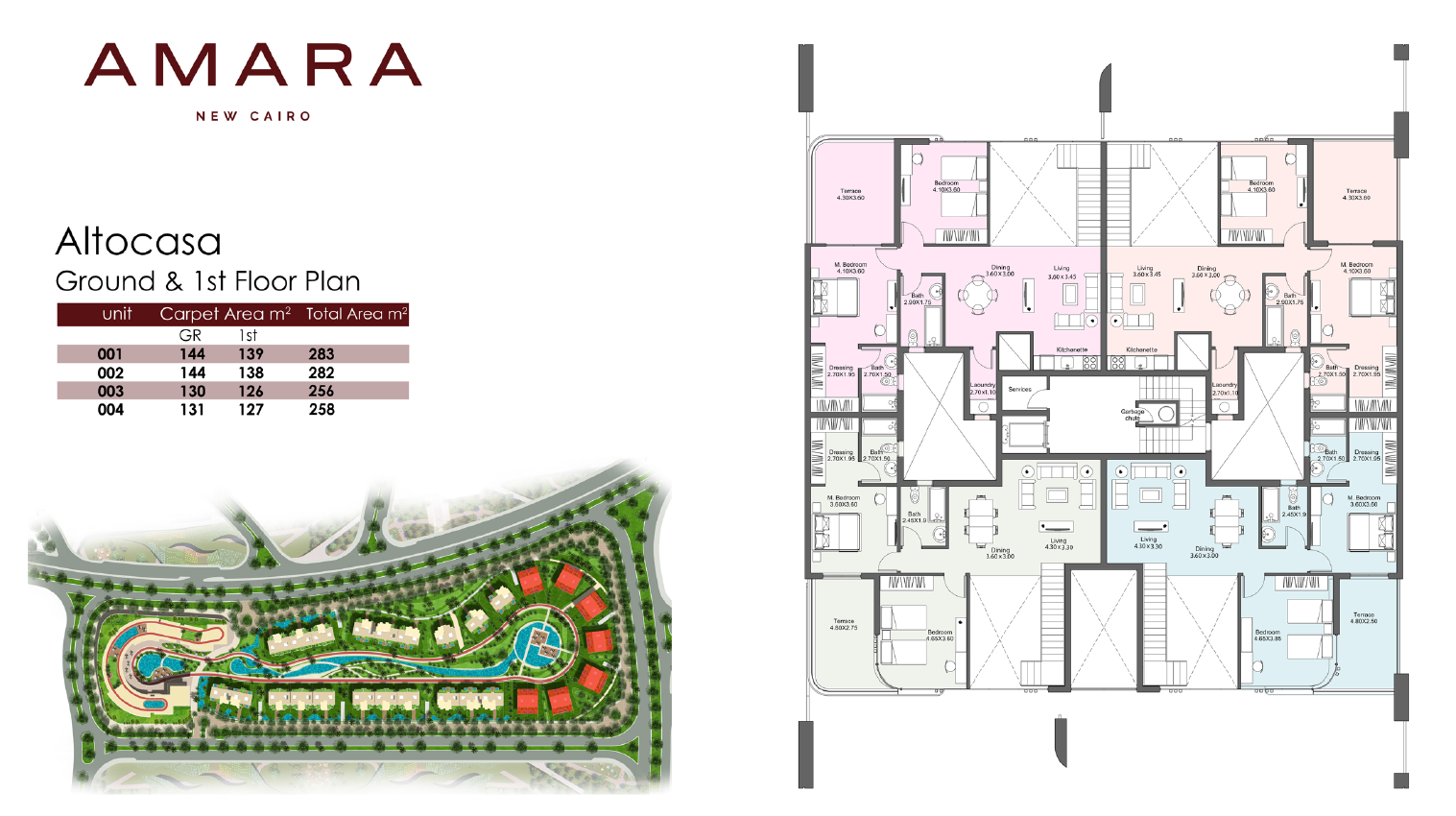 Floor Plan - كمبوند امارا ريزيدنس التجمع الخامس نيو بلان للتطوير العقاري - Amara Residence New Cairo Compound