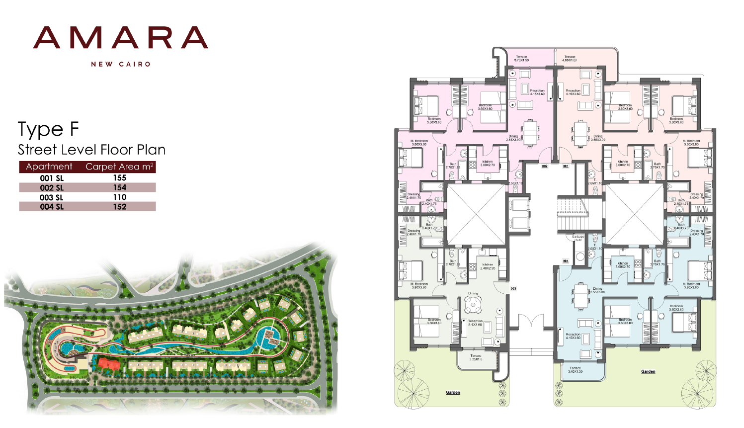 Floor Plan - Amara Residence New Cairo Compound New Plan Real Estate