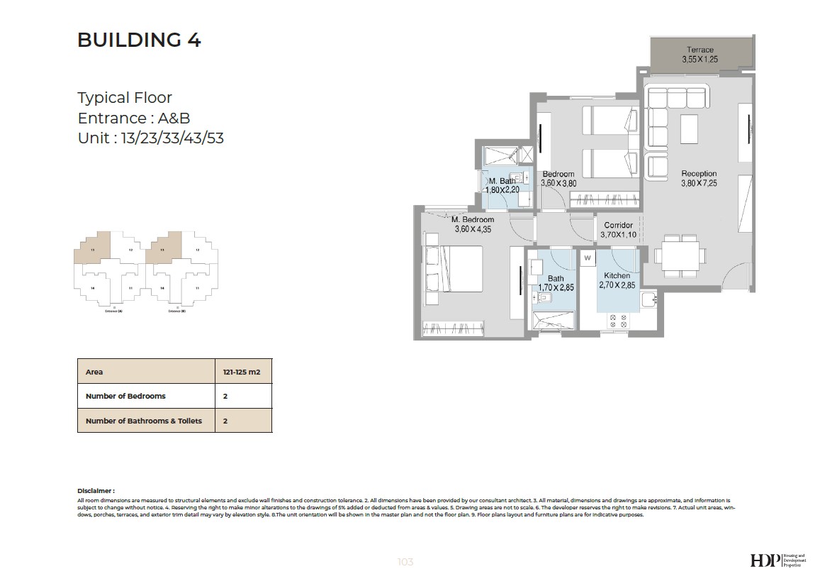 Floor Plan - كمبوند تالدا القاهرة الجديدة HDP للتطوير العقاري - Talda New Cairo Compound