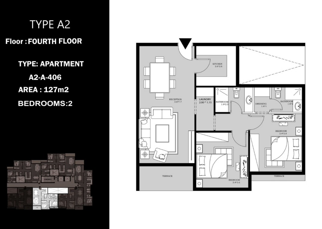 Floor Plan - كمبوند بيراج التجمع الخامس الرياض مصر للتطوير العقاري - Peerage New Cairo Compound